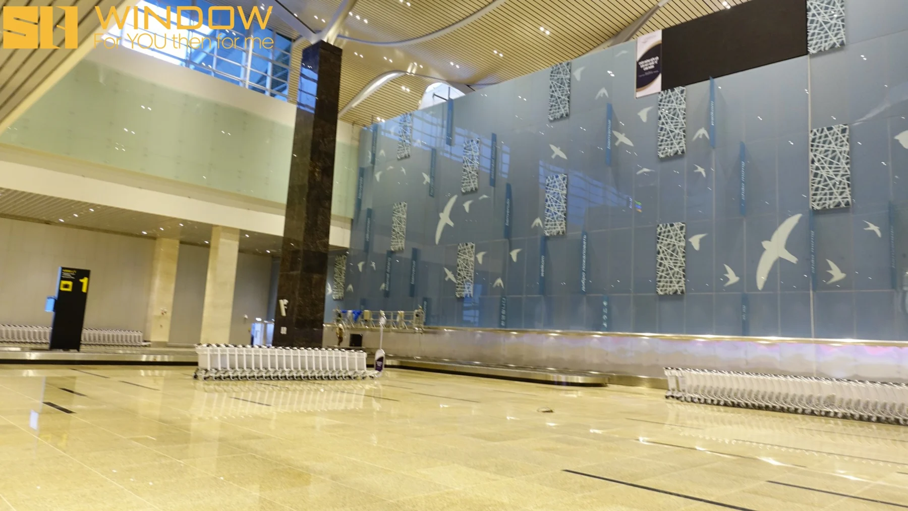 Patterned facade at Cam Ranh International Airport